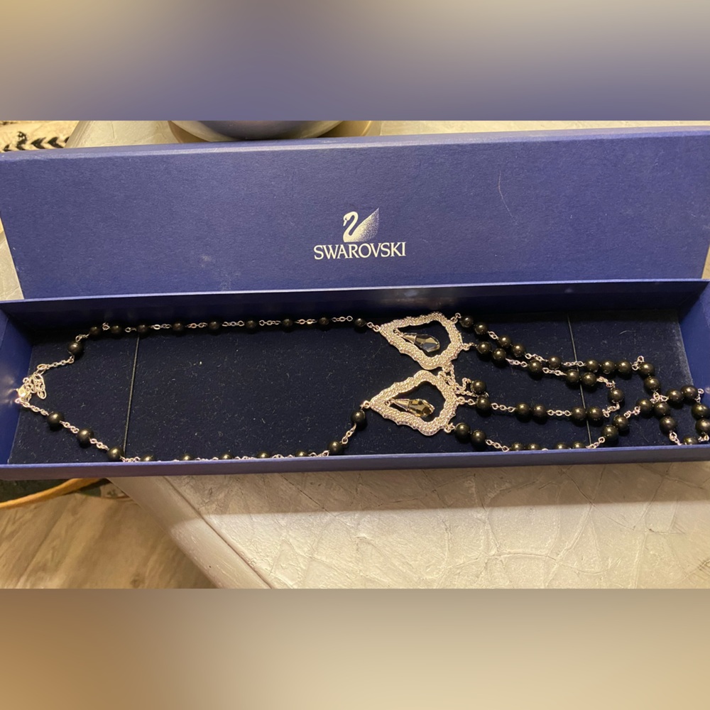 Swarovski Necklace with Black Onix